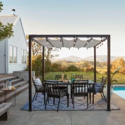 Fairmont Rectangle Steel Patio Dining Table, Outdoor Furniture - Black - Threshold™ -WarmWhisper Store GUEST a8a8b032 4105 410f b9f9 776d31aac4c1