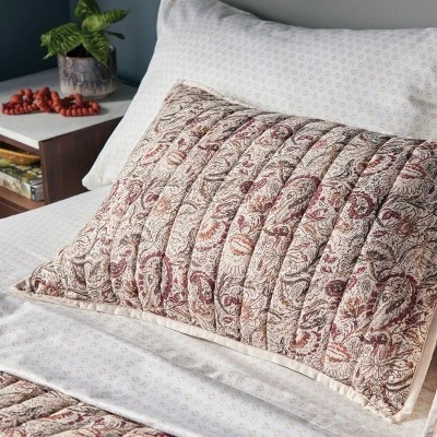Voile Paisley Printed Quilt Sham Cream - Threshold™ Voile Paisley Printed Quilt Sham Cream - Threshold™ -WarmWhisper Store GUEST a93dc317 a72e 4b9c a3f5 4e4c1c4d2bbb