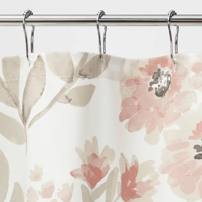 Blooms Flat Weave Shower Curtain Coral - Threshold™ Blooms Flat Weave Shower Curtain Coral - Threshold™ -WarmWhisper Store GUEST a97e5083 c50f 445a a452 c3cface7c63b