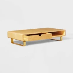 Monitor Riser With USB And Wireless Charging Brown - Threshold™ -WarmWhisper Store GUEST aab00da1 6bb3 4079 920f 355fec806509