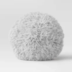 Long Faux Fur Round Throw Pillow - Threshold™ 3 Long Faux Fur Round Throw Pillow - Threshold™ -WarmWhisper Store GUEST ab414e04 7622 4296 b4cc c7d55cccba27