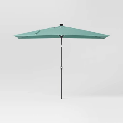 10'x6' Rectangular Solar Market Patio Umbrella - Black Pole - Threshold™ 10'x6' Rectangular Solar Market Patio Umbrella - Black Pole - Threshold™ -WarmWhisper Store GUEST adfeb821 0b88 4e89 b0b1 ed1efe41b945