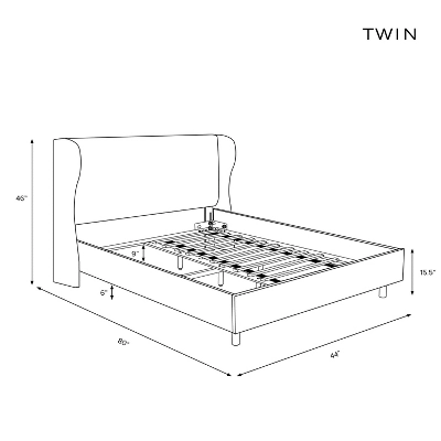 Wingback Platform Bed Velvet - Skyline Furniture Wingback Platform Bed Velvet - Skyline Furniture -WarmWhisper Store GUEST aea1005d 028d 4a74 a3ef bfd75d953a75