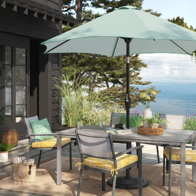 9'x9' Market Patio Umbrella - Black Pole - Threshold™ 9'x9' Market Patio Umbrella - Black Pole - Threshold™ -WarmWhisper Store GUEST afd81ecd 1fe3 49ef 88a5 acefec68cb8e