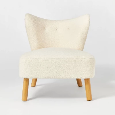 Sculpted Faux Shearling Accent Chair Cream - Threshold™ designed with Studio McGee Sculpted Faux Shearling Accent Chair Cream - Threshold™ Designed With Studio McGee -WarmWhisper Store GUEST b012a533 566d 47f3 98dc dbb5f9475013