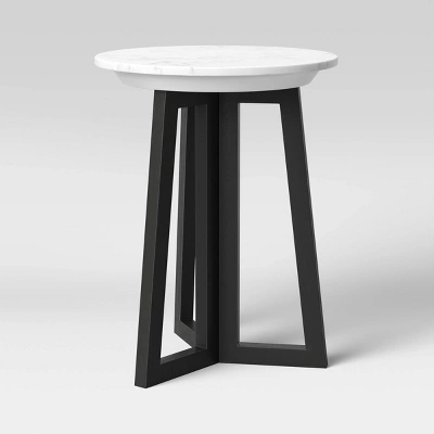 Altavista Round Marble End Table White - Threshold™ Altavista Round Marble End Table White - Threshold™ -WarmWhisper Store GUEST b067acff 646b 46f3 88c7 b80b6b16eb4b