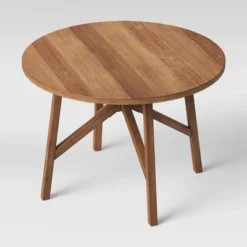 42" Clarksburg Cross Leg Wood Dining Table Round Brown - Threshold™ -WarmWhisper Store GUEST b0844d9c 6e66 41cb ab0e 59a6aecfce6b