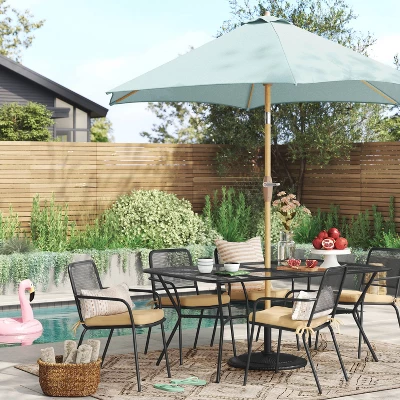 9'x9' Market Patio Umbrella - Light Wood Pole - Threshold™ 9'x9' Market Patio Umbrella - Light Wood Pole - Threshold™ -WarmWhisper Store GUEST b0e4b222 5124 47b9 a4f1 81675e5acdfd