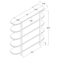57" Portola Hills 5 Shelf Horizontal Bookcase - Threshold™ Designed With Studio McGee -WarmWhisper Store GUEST b0ffd2cc a3d5 4cfa 8018 6df7d8fb0ee4