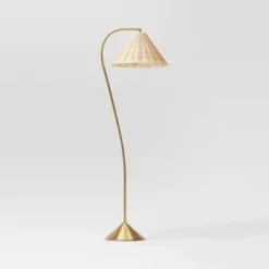 Gooseneck Floor Lamp With Natural Shade - Threshold™ -WarmWhisper Store GUEST b1fa38ad 81d6 4be4 bf88 c44b8076131e