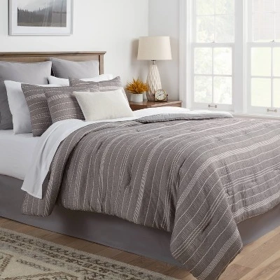 12pc Chambray Matelasse Stripe Comforter & Sheet Bedding Set Gray - Threshold™ 12pc Chambray Matelasse Stripe Comforter & Sheet Bedding Set Gray - Threshold™ -WarmWhisper Store GUEST b27f3a3e 47f8 43ab 839e 70805159cf42