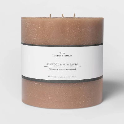 Pillar Ashwood and Palo Santo Candle Tan - Threshold™ Pillar Ashwood And Palo Santo Candle Tan - Threshold™ -WarmWhisper Store GUEST b374870b abe9 419f bde3 5d591c854d2a