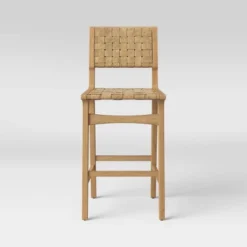 Ceylon Woven And Wood Barstool - Threshold™ -WarmWhisper Store GUEST b47c260b 137b 44bc 8227 ee206ab69657
