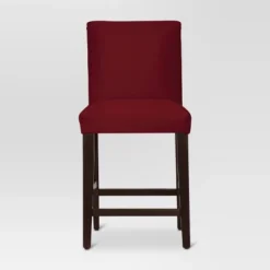 25" Velvet Parsons Counter Height Barstool Wood - Threshold™ -WarmWhisper Store GUEST b539eeaa 1ae4 48fe 875e 083e930b8dc6