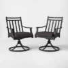 Fairmont 2pk Metal Patio Swivel Rocking Dining Chair - Threshold™