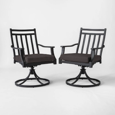 Fairmont 2pk Metal Patio Swivel Rocking Dining Chair - Threshold Fairmont 2pk Metal Patio Swivel Rocking Dining Chair - Threshold -WarmWhisper Store GUEST b60deba9 691a 4b9c 9bf7 c6232cb790b7