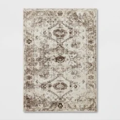 Stanfield Companion Distressed Scroll Area Rug Cream - Threshold™ -WarmWhisper Store GUEST b74ab137 f2ff 4b36 b8e3 bf739ab63350