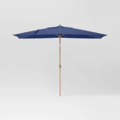 10'x6' Rectangular Market Patio Umbrella - Light Wood Pole - Threshold™ -WarmWhisper Store GUEST b8c26b10 00c5 4915 be62 3be6d312aa36
