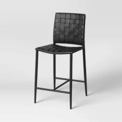 Wellfleet Woven Faux Leather Metal Base Counter Height Barstool - Threshold™ 6 Wellfleet Woven Faux Leather Metal Base Counter Height Barstool - Threshold™ -WarmWhisper Store GUEST bb9a059a 91e7 41e3 a71d 7a17b5f1faca