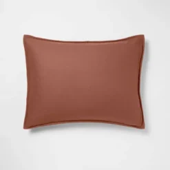 Space Dyed Cotton Linen Sham - Threshold™ -WarmWhisper Store GUEST bd173b4c 6516 4c60 9f36 5347b776480f