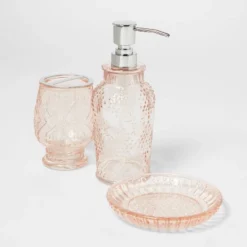 Glass Soap/Lotion Dispenser Blush - Threshold™ -WarmWhisper Store GUEST bdef1ed8 3069 405d aab6 f2b1322be58b