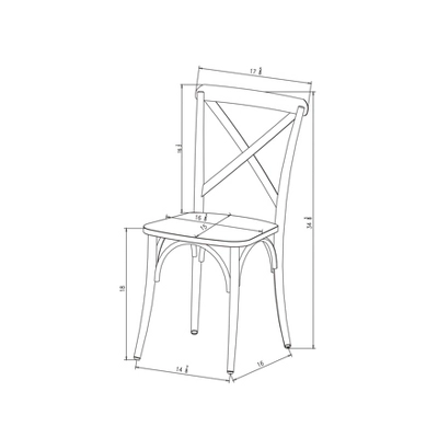 Set of 2 Malden French Bistro Dining Chair Black - Threshold™ Set Of 2 Malden French Bistro Dining Chair Black - Threshold™ -WarmWhisper Store GUEST be93dcf6 6a27 4d9e 83a8 3927be01d462