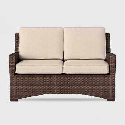 Halsted Wicker Patio Loveseat - Threshold Halsted Wicker Patio Loveseat - Threshold -WarmWhisper Store GUEST c10eda52 f2ba 4abd b5cc 50b37118c7ba