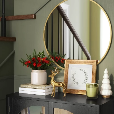 Artificial Plant Large Mixed Greenery and Poinsettia Arrangement - Threshold™ Artificial Plant Large Mixed Greenery And Poinsettia Arrangement - Threshold™ -WarmWhisper Store GUEST c3ec7ad2 9edc 4afc a2cc aaa036b119f3