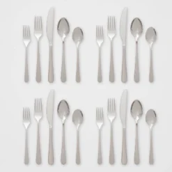 20pc Harrington Flatware Set Silver - Threshold™ 2 20pc Harrington Flatware Set Silver - Threshold™ -WarmWhisper Store GUEST c415e3b7 a834 4e6d 9a1e ec219535a2d0
