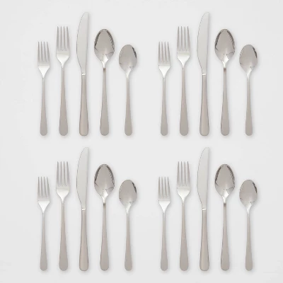 20pc Harrington Flatware Set Silver - Threshold™ 20pc Harrington Flatware Set Silver - Threshold™ -WarmWhisper Store GUEST c415e3b7 a834 4e6d 9a1e ec219535a2d0