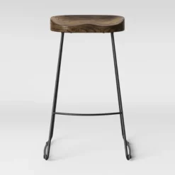 Hull Low Back Barstool Wood/Metal - Threshold 4 Hull Low Back Barstool Wood/Metal - Threshold -WarmWhisper Store GUEST c467520f f1d0 411f 89d8 1885382021e5