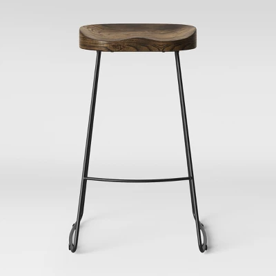 Hull Low Back Barstool Wood/Metal - Threshold Hull Low Back Barstool Wood/Metal - Threshold -WarmWhisper Store GUEST c467520f f1d0 411f 89d8 1885382021e5