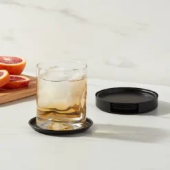 4pk Metal Coasters With Stand - Threshold™