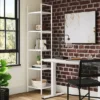 Loring Manual Height Adjustable Standing Desk White - Threshold™