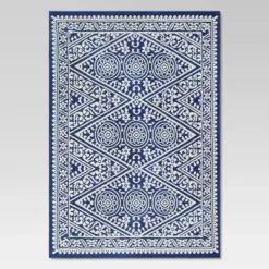 Tapestry Outdoor Rug Blue - Threshold™ -WarmWhisper Store GUEST c6cb82bb 0559 4b3f b038 183ae21d9aeb