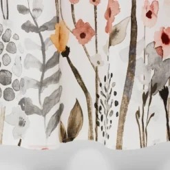 Floral Wave Shower Curtain White - Threshold™ -WarmWhisper Store GUEST c87586e6 12cc 4e03 b887 89a09fcaa942