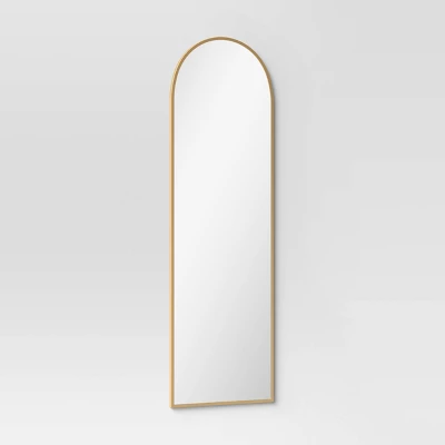 20" x 65" Arched Metal Leaner Mirror Brass - Threshold™ 20" X 65" Arched Metal Leaner Mirror Brass - Threshold™ -WarmWhisper Store GUEST c87affe5 0600 4e1e 997b 570207169b94