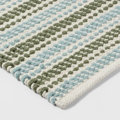20"x32" Chenille Striped Bath Rug Dark Green - Threshold™ 20"x32" Chenille Striped Bath Rug Dark Green - Threshold™ -WarmWhisper Store GUEST c886ecd1 b5c5 48bf 83ab eded2828bf7b