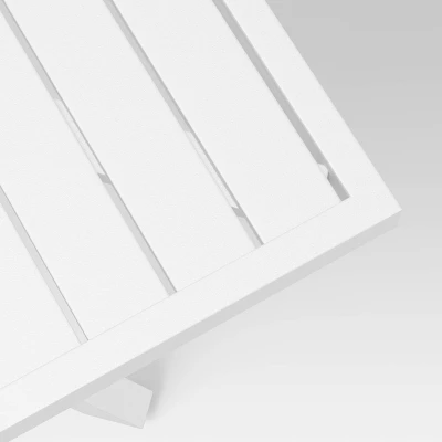 Seabury Steel 4 Person Square Patio Dining Table, Outdoor Furniture - White - Threshold™ Seabury Steel 4 Person Square Patio Dining Table, Outdoor Furniture - White - Threshold™ -WarmWhisper Store GUEST c9df465d 9a0c 42b3 b5e4 4d501c2d6dea