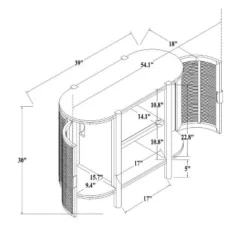 Portola Hills Caned Door Console With Shelves - Threshold™ Designed With Studio McGee -WarmWhisper Store GUEST ca010533 3434 4baa 9362 bdbf17be2193