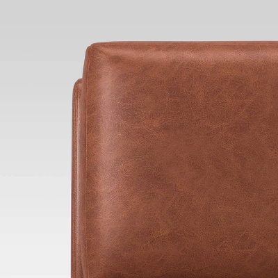 Gelbin Faux Leather Slipper Chair with Wood Legs - Threshold™ Gelbin Faux Leather Slipper Chair With Wood Legs - Threshold™ -WarmWhisper Store GUEST ca30ad32 100b 42bf 8d48 be6ce0a7edc1