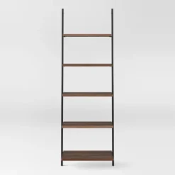 72" Loring 5 Shelf Leaning Bookshelf - Threshold™ -WarmWhisper Store GUEST ca4a252c 9447 4c0f 8281 32c20ac3b8d2