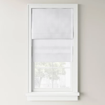 1pc Light Filtering Cordless Linen Blend Roman Window Shade White - Threshold™ 1pc Light Filtering Cordless Linen Blend Roman Window Shade White - Threshold™ -WarmWhisper Store GUEST ca9af90b 3fbc 430c 9c24 92906f3fc34a