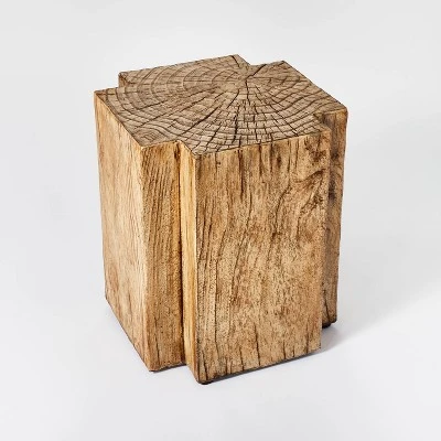 Indoor/Outdoor Faux Concrete Stump Accent Table Brown - Threshold™ designed with Studio McGee Indoor/Outdoor Faux Concrete Stump Accent Table Brown - Threshold™ Designed With Studio McGee -WarmWhisper Store GUEST cc03cb83 b038 452c a944 cea9703979c5