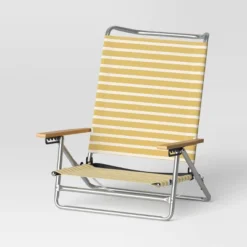 5 Position Beach Chair With Aluminum Frame & Wood Arms - Threshold™ 8 5 Position Beach Chair With Aluminum Frame & Wood Arms - Threshold™ -WarmWhisper Store GUEST cdd41c2e 63f3 4f46 8f01 e5634e896ecf