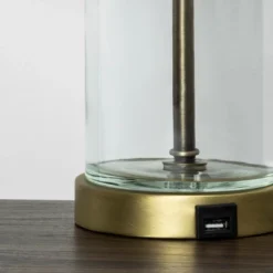 Fillable Accent With USB Table Lamp Brass - Threshold 3 Fillable Accent With USB Table Lamp Brass - Threshold -WarmWhisper Store GUEST cde816b4 4d22 45b7 aad0 2e1664c1a18c