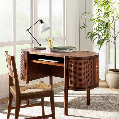 Portola Hills Caned Desk - Threshold™ designed with Studio McGee Portola Hills Caned Desk - Threshold™ Designed With Studio McGee -WarmWhisper Store GUEST ce185cae be9a 4ea3 b152 d5e127f6e11d