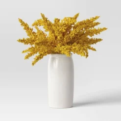 Goldenrod Artificial Plant Arrangement In Ceramic Pot - Threshold™ 3 Goldenrod Artificial Plant Arrangement In Ceramic Pot - Threshold™ -WarmWhisper Store GUEST cf43aaeb 8dcf 4219 9d22 8a5e9cd0ea6d