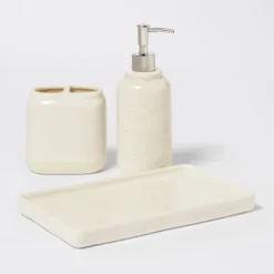 Vanity Tray Crackle Cream - Threshold™ -WarmWhisper Store GUEST d11a6386 86e7 4beb 8801 a5197434e823