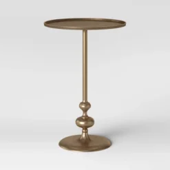 Londonberry Turned Accent Table Brass - Threshold™ -WarmWhisper Store GUEST d25fc13c e72a 48a7 a4ae 5073d83ccc11